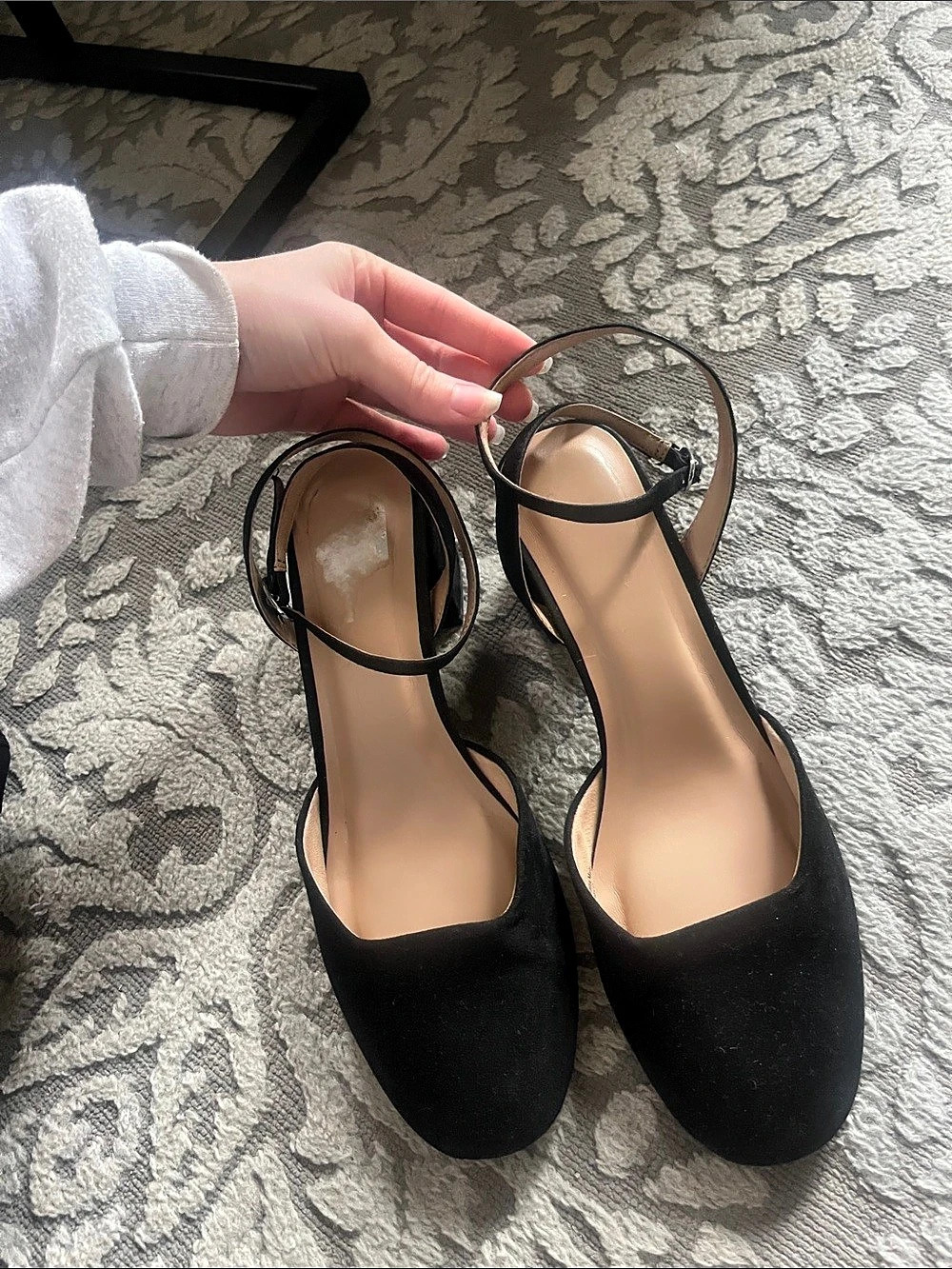 Black Ankle Strap Heels